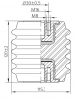 Изолятор фарфоровый опорный ИОР10-7,5-III-УХЛ2