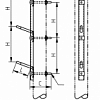 Одноцепная промежуточная траверса с вертикальным расположением фаз SH157.30 (6–20 кВ)