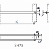 Элемент крепления трансформатора мачтовой подстанции (рама) SH75